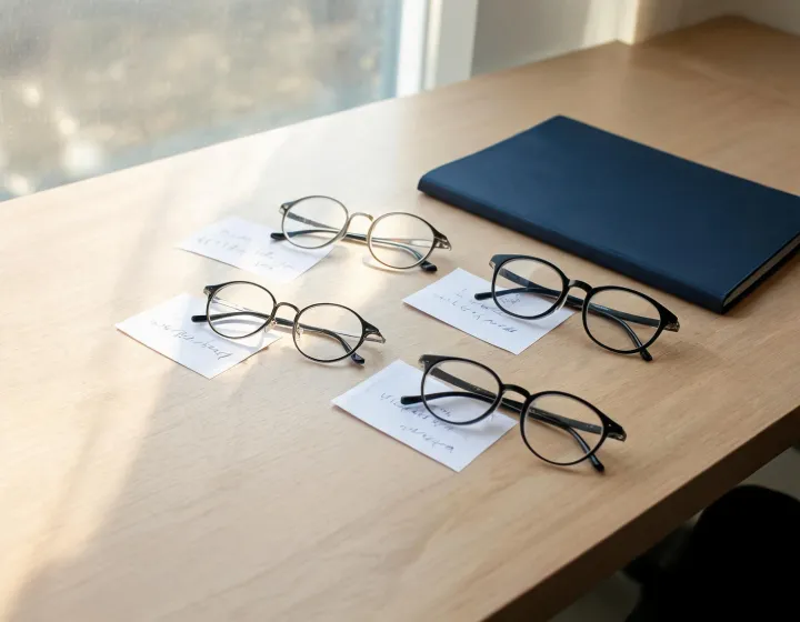 Independent glasses frame sourcing worksheet illustration